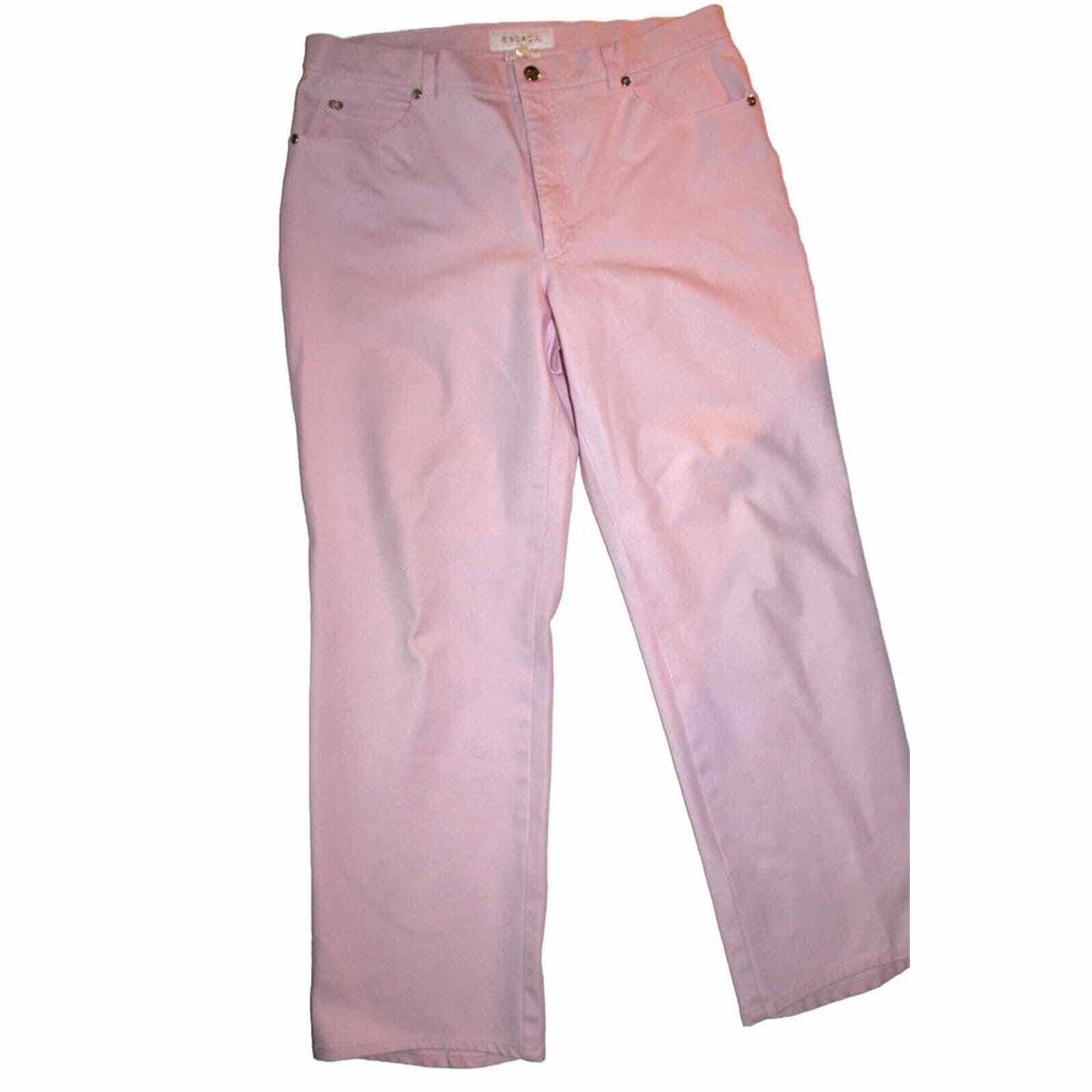 Escada Womens Slim Skinny Pink Ankle Jeans Usa Large